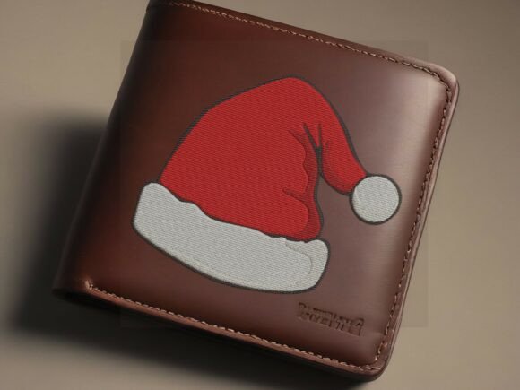 Classic Christmas Santa Hat Embroidery