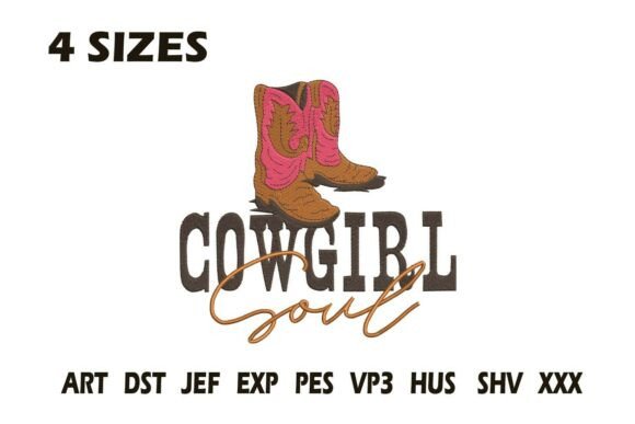 Cowgirl Soul Embroidery Design