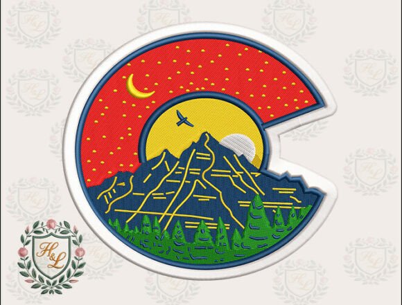 Mountain Vacation Embroidery Files