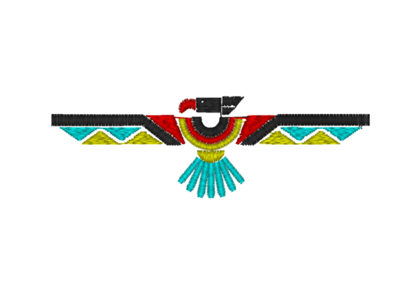 Native Eagle Embroidery Design