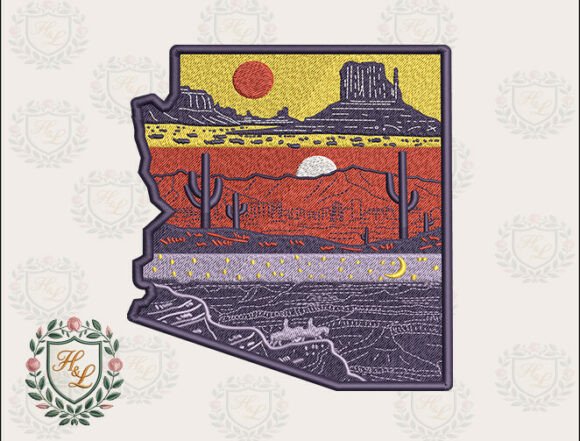 State Arizona Embroidery Files