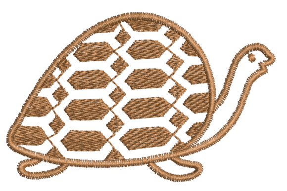 Turtle Embroidery Design